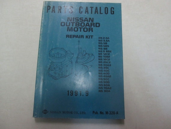 1991 Parts Catalog Nissan Outboard Motor Repair Ki