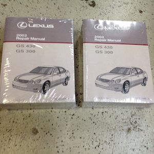 2002 LEXUS GS430 GS300 Service Workshop Shop Repair Manual Set New