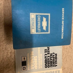 1984 Chevy Monte Carlo El Camino Impala Caprice Impala Service Shop Manual Set
