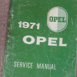 1971 Opel Gt & Kadett Service Shop Reparación Taller Manual Libro Fábrica Oem 71