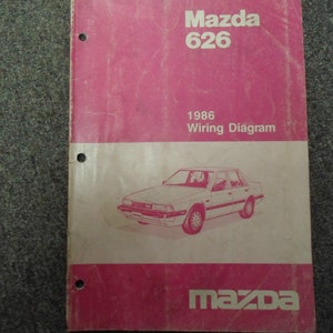 1986 Mazda 626 Electrical Wiring Diagram Service Repair Shop Manual Factory x