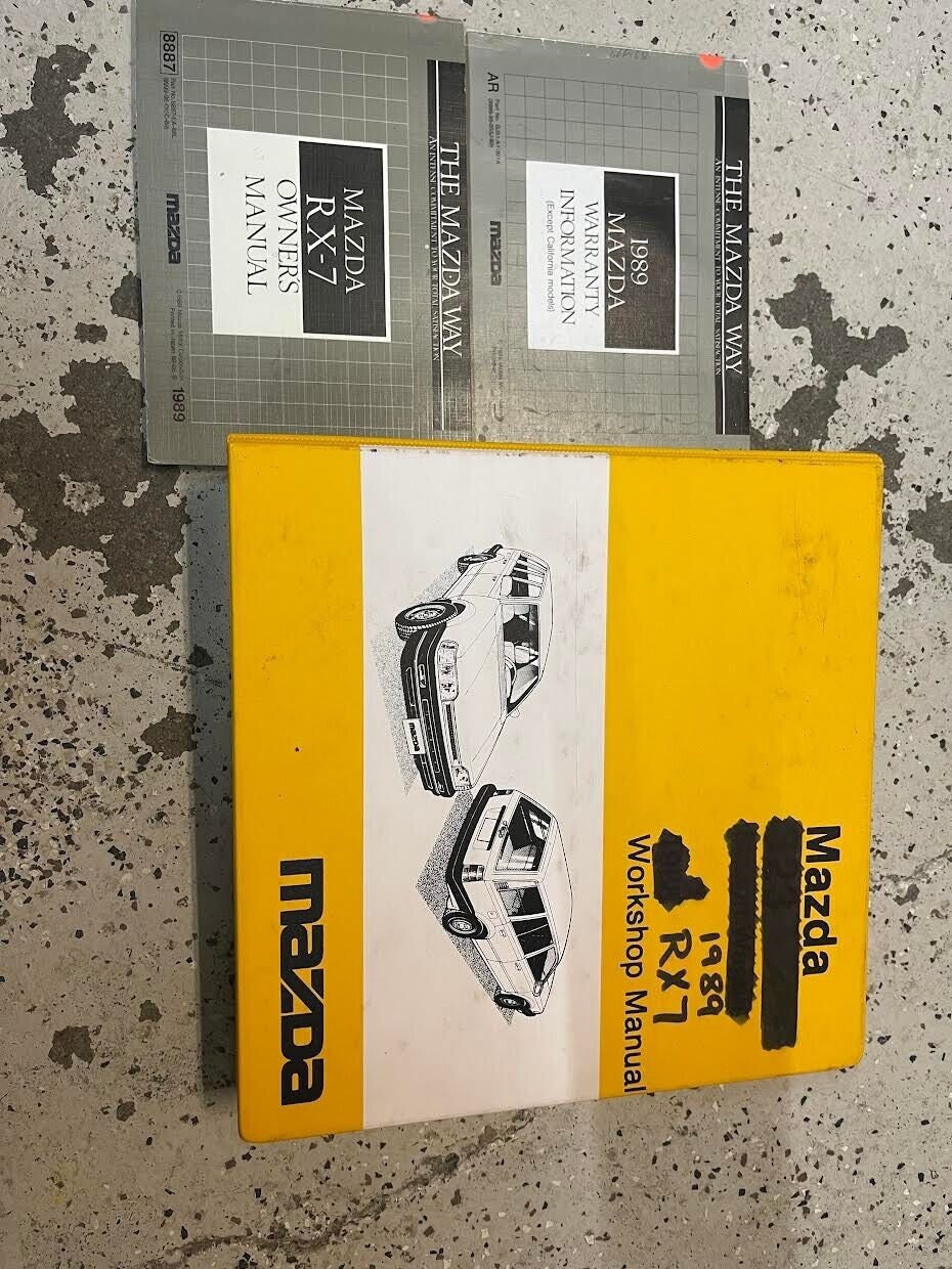 1989 Mazda RX7 Service Repair Shop Manual OEM Set W Owners