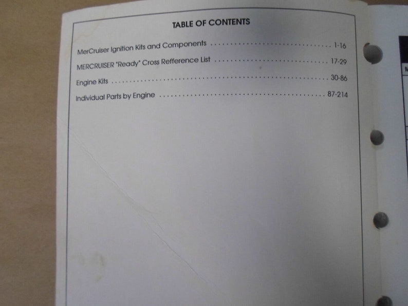 1993 Quicksilver Marine Parts and Accessories Engine Service Etsy