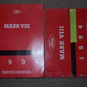 1994 Lincoln Mark Vii 8 Service Werkstatt Werkstatt Handbuch Set Fabrik W Ewd