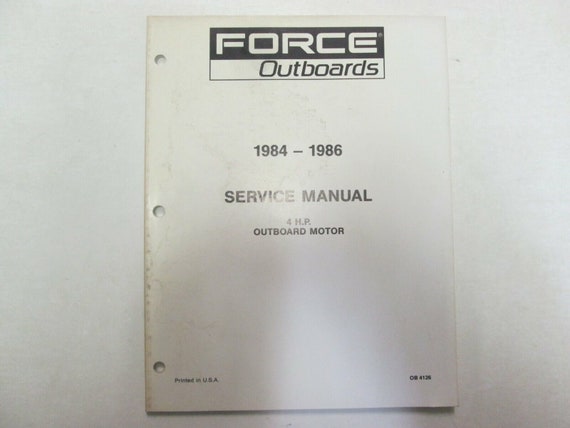 1984-1986 Force Outboards 4 Hp Service Repair Sho… - image 1