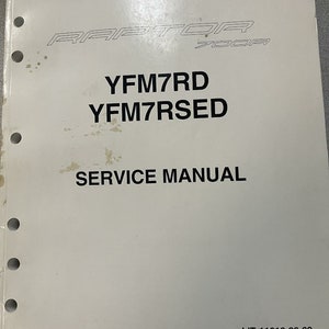 2013 Yamaha Raptor 700R YFM7RD YFM7RSED Repair Service Shop Manual OEM