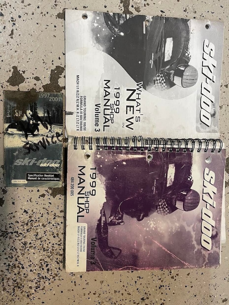 1999 Ski Doo Grand Touring 700/SE Formula III Mach Service Shop Manual Set OEM image 7