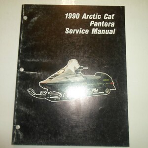 1990 Arctic Cat Pantera Service Repair Shop Manual Factory Oem Water Damaged 90