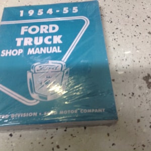 1954 1955 Ford Truck Service Shop Repair Workshop Manual Factory NEW