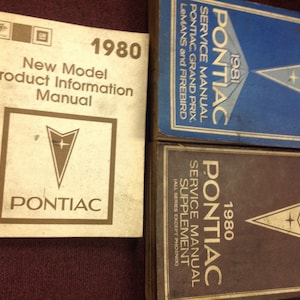 1981 Pontiac Firebird Trans Am Grand Prix Service Shop Repair Manual Set W 1980