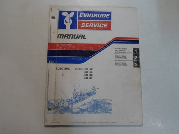1977 Evinrude Outboard Service Repair Manual 55 H… - image 1