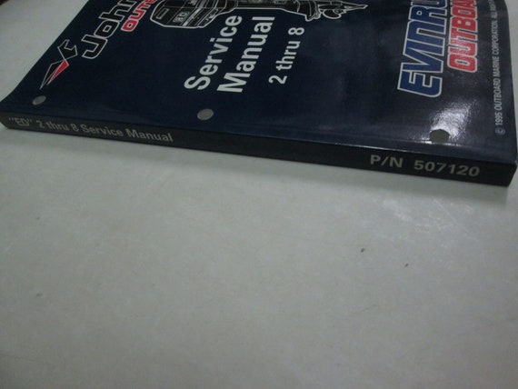 Manuel De Service D'origine OMC Evinrude Johnson 120 HP Drive Arri Re 1970