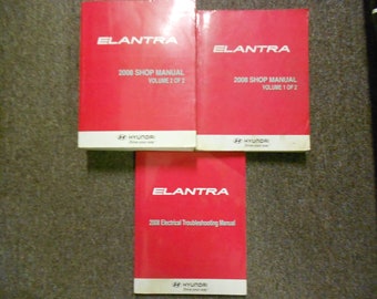2008 Hyundai Elantra Service Repair Shop Manual Set Factory Oem W Ewd