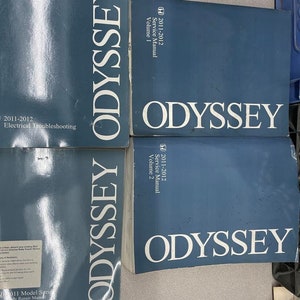 2011 2012 Honda Odyssey VAN Service Repair Shop Manual Set W ETM & Body image 1