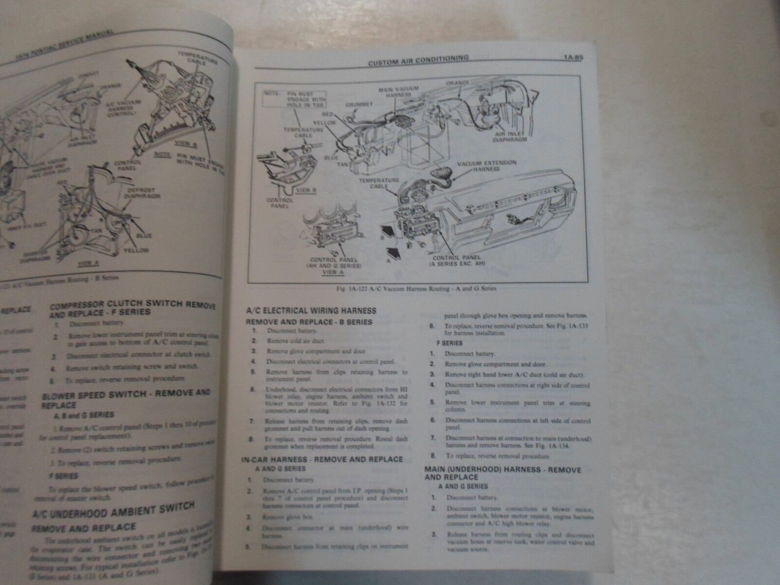 1963- 1968 PONTIAC BONNEVILLE CATALINA EXECUTIVE SERVICE SPECIFICATION SHEET