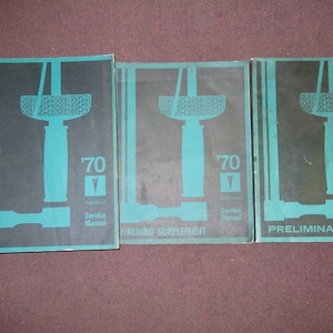 1970 Pontiac Firebird Trans Am Gto Service Shop Repair Manual Set X W Supplement