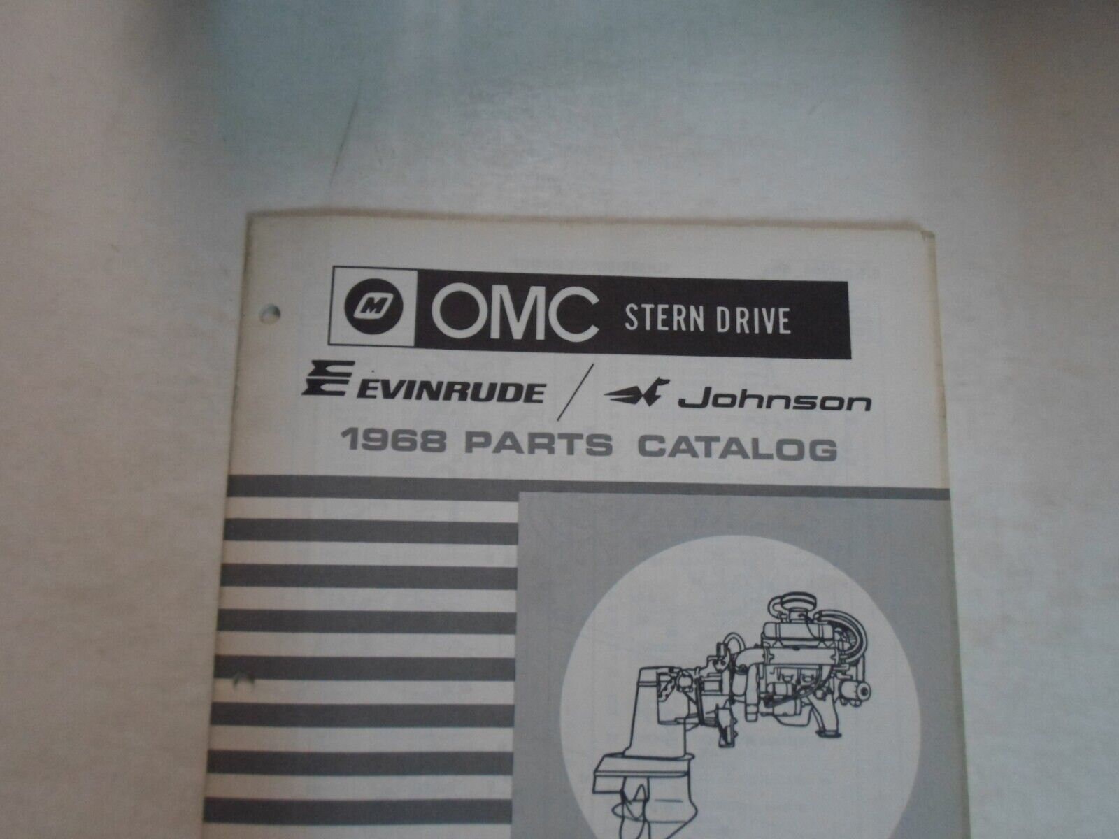 1968 Omc Evinrude Johnson Parts Catalog Manual 90 Hp Minor Stains