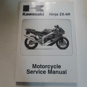 2000 2001 Kawasaki Ninja ZX-6R Service Repair Shop Manual 99924-1254-03