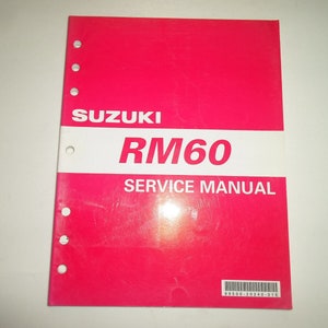 2003 SUZUKI RM 60 RM60 RM60K3 Service Shop Repair Manual 995002024001E BOOK 03