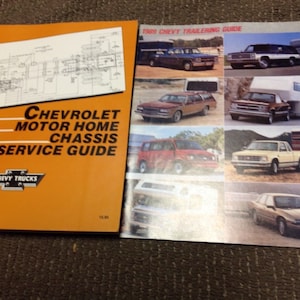 1989 1990 Chevrolet Motor Home Chassis Service Guide Manual OEM GM Factory Set