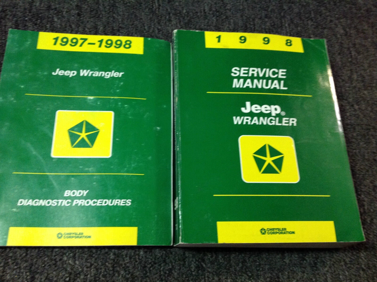 1998 Jeep Wrangler Service Shop Repair Manual Set W Body - Etsy