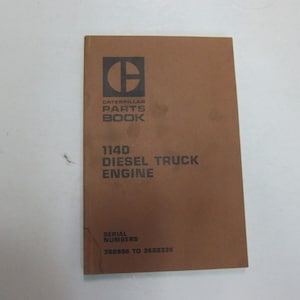 Caterpill 1140 Diesel LKW Motorteile Buch Handbuch FORM UEG0202S FLECKEN Soem