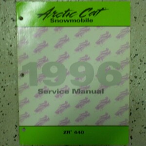1996 Arctic Cat ZR440 ZR 440 Shop Service Repair Shop Manual OEM