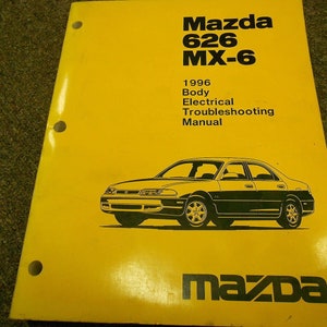 1996 MAZDA 626 MX-6 MX6 Carrosserie-elektrische service Reparatiewerkplaatshandleiding 96