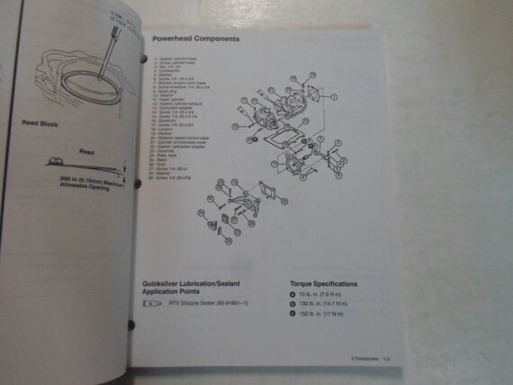 1995 Force Outboards Technicians Handbook Manual … - image 7