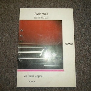 1981 83 87 1988 Saab 2:1 Basic Engine Service Repair Shop Manual FACTORY OEM 88