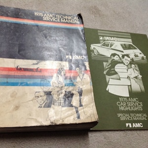 1975 AMC AMERICAN MOTORS Gremlin Hornet Matador Service Shop Repair Manual Set