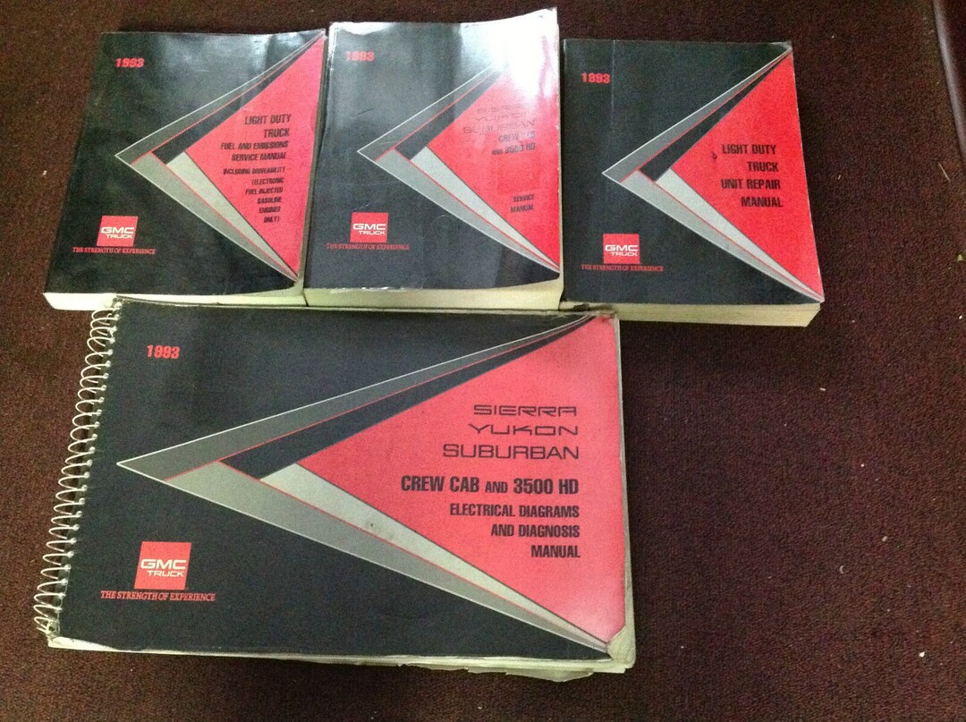 1993 Gmc Suburban Sierra Truck Shop Repair Service Manual Set W Ewd More Wow - Etsy
