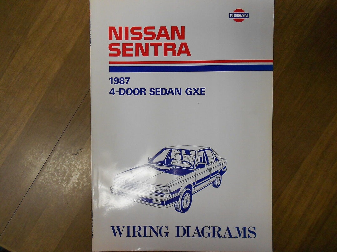 1987 Nissan Sentra Wiring Diagram 4 Door Sedan GXE Service