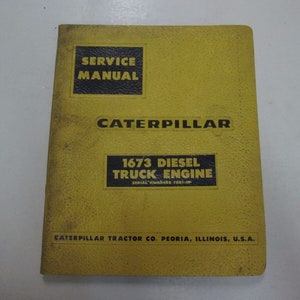Caterpill 1673 Diesel LKW Motor 70B1 74B1 UP Service Anleitung BINDER FLECKEN