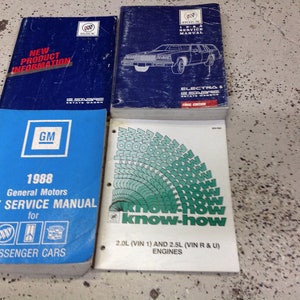 1988 Buick Electra & LeSabre Wagon Repair Service Shop Manual Set W Body + Prod