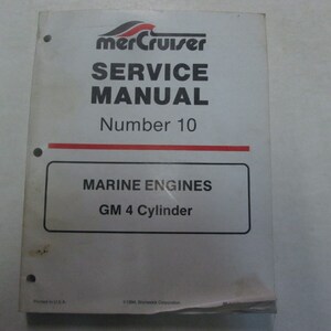 1995 MerCruiser 10 Marine Engines GM 4 Cylinder Service Repair Manual ***