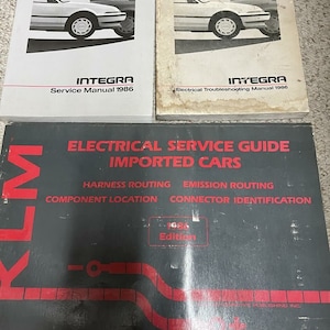 1986 Acura Integra Service Repair Shop Workshop Manual Set W Etm + Extra
