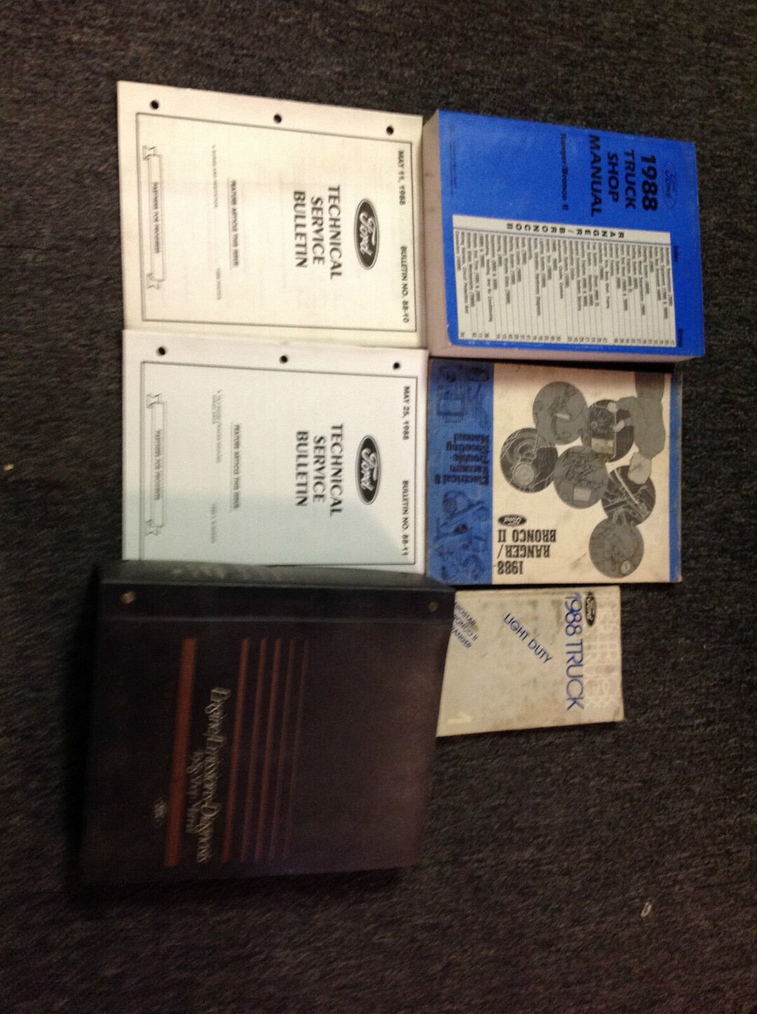 1988 Ford Ranger & Bronco Ii Service Shop Repair Manual Set W Evtm ...