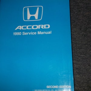 1990 HONDA ACCORD Service Shop Workshop Repair Manual