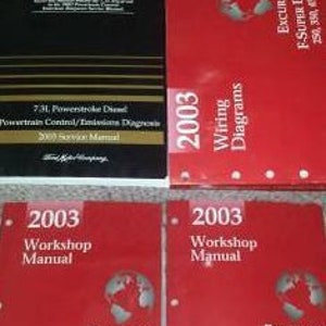 2003 Ford Truck Excursion F-250 F350 F450 550 Service Shop Repair Manual Set Oem