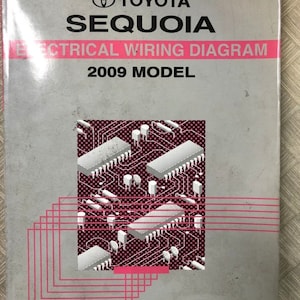 2009 Toyota Sequoia Electrical Wiring Diagram Manual Ewd Factory Oem 09 Wear