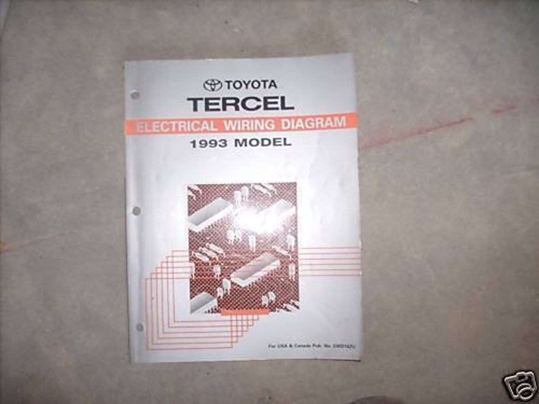 1993 TOYOTA TERCEL Electrical Wiring Diagrams Service Shop Etsy
