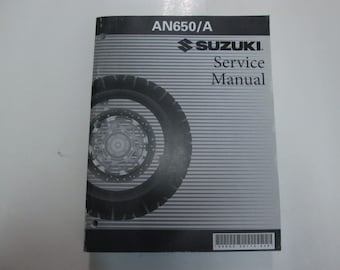 2003 2004 2005 2006 2007 Suzuki AN650/A Service Repair Workshop Manual NEW