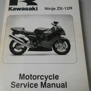 2000 Ninja ZX-12R Service Shop Repair Workshop Manual 99924-1253-01