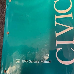 1995 Honda Civic Service Repair Shop Workshop Manual