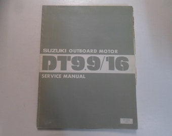 1981 Suzuki Outboard Motor DT9.9/16 Service Shop Repair Manual FACTORY BOOK 81