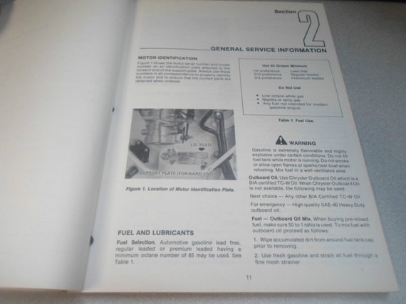 1981 Chrysler Outboard Service Manual 35 45 Hp Oe… - image 4