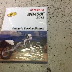 2012 Yamaha WR450F WR 450 F Repair Shop Workshop Service Manual NEW