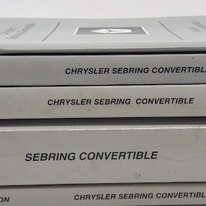 1999 Chrysler Sebring Convertible Service Shop Repair Manual Set Oem