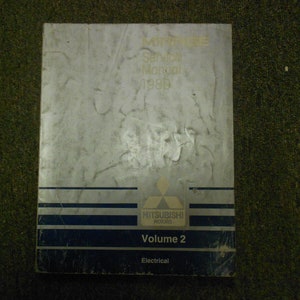 1989 MITSUBISHI Mirage Service Repair Shop Manual Volume 2 Electrical OEM 89